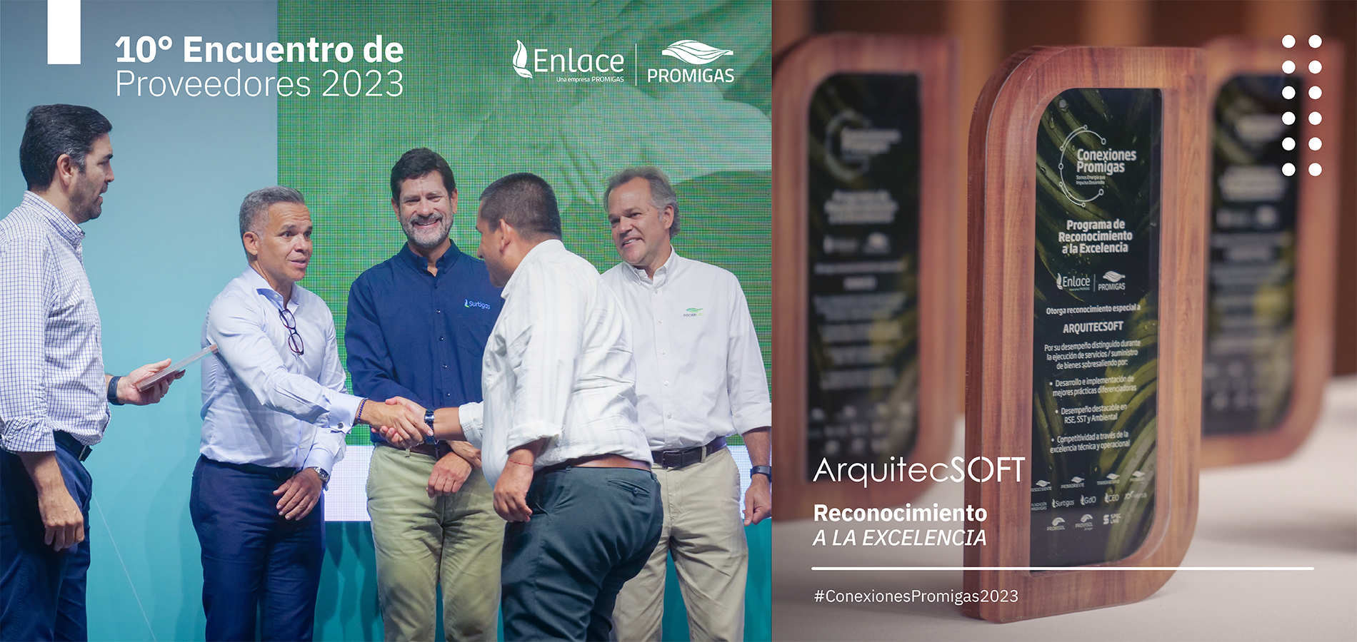 ArquitecSOFT es galardonada por Grupo Promigas y Enlace en encuentro de proveedores 